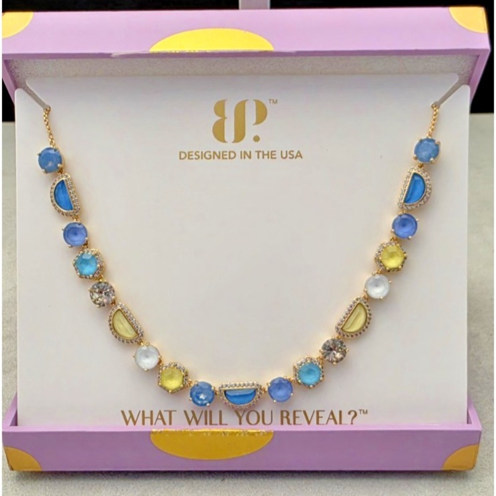 Bomb Party Summer 2026 Jewel Candy Necklace Capri Citrus Trailblazer Gold NEW
